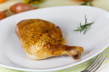 Hähnchenkeule,gebraten