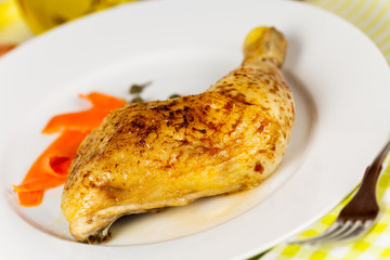 Hähnchenkeule,gebraten
