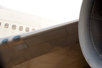 Airplane closeup