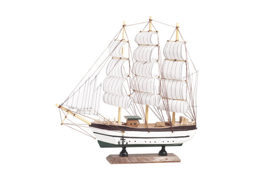 recommend clip art: Ship isolated on white background