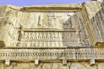 bas-relief of Persepolis in Fars Province, Shiraz, Iran