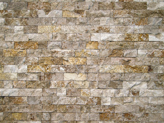Pared de piedra caliza