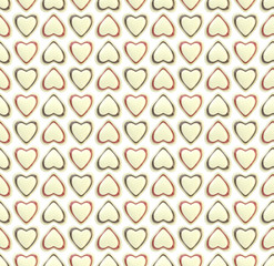 Seamless background texture made of love hearts