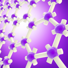 Abstract background made of molecular structure