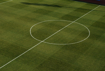 center of the football sports field