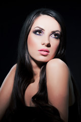Fototapeta premium Beauty portrait of young beautiful girl