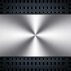 metal background with chip pattern