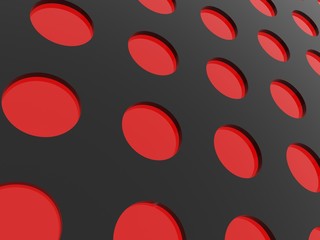 Abstract background with red dots