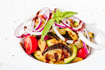 Grilled vegetables (zucchini, eggplant, onions, peppers, asparag