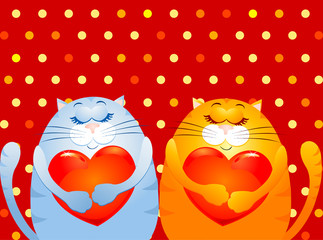 Cats in love
