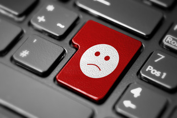 Unhappy Face Button