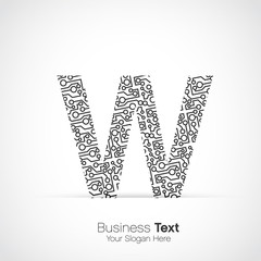 lettre w, circuit informatique