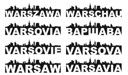 Warsaw skyline - obrazy, fototapety, plakaty