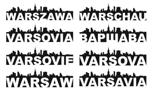 Fototapeta Warsaw skyline