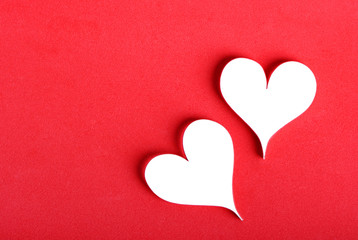 Valentine's paper hearts