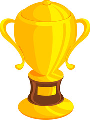 illustration Gold trophy