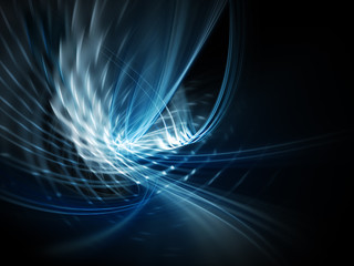 Abstract 3d background blue and black