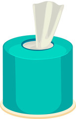 a vector illustration of a tissue box