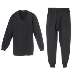 set of warm winter black underwear for men - 38810271