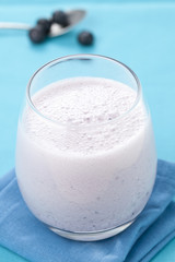 tasty home made blueberry milkshake