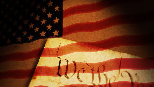 Constitution, USA Flag