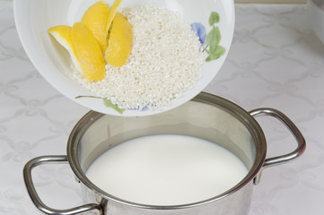 torta di riso - preparazione