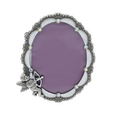 Vintage table photo frame isolated on white