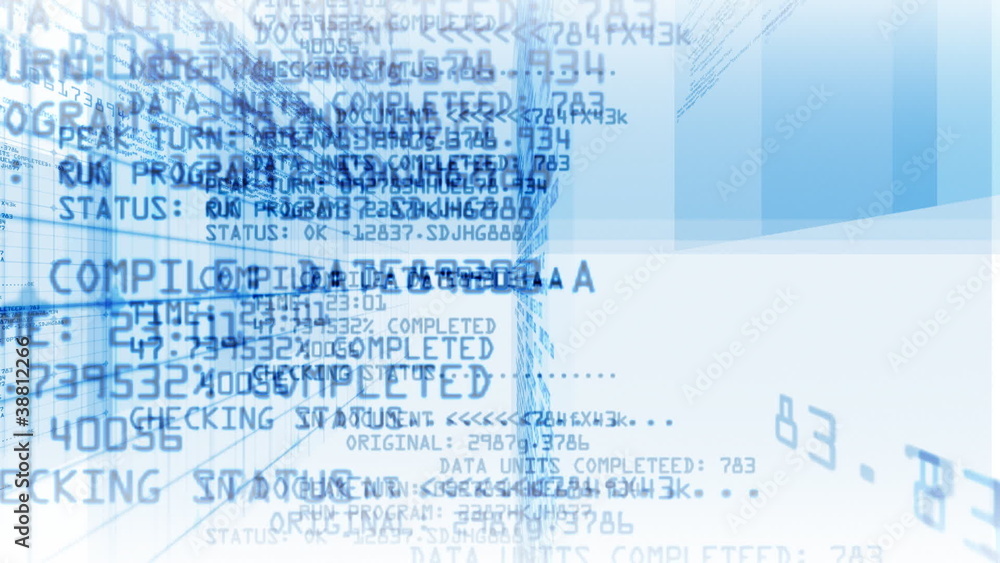 Poster data code digital technology