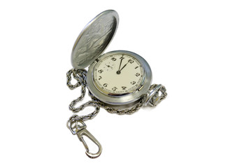 old watch on a chain