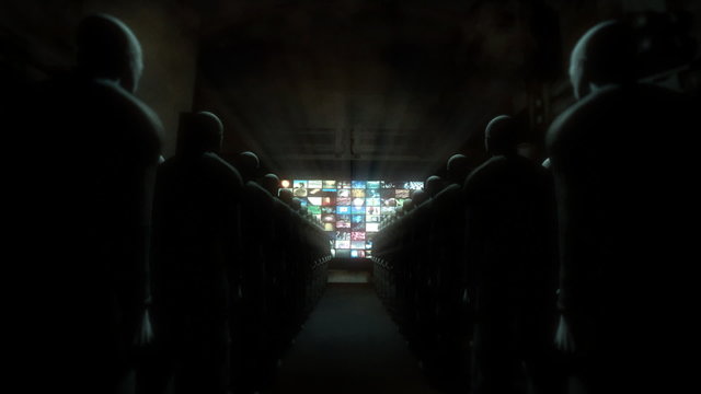 People Watching Data (Zoom to Screen)