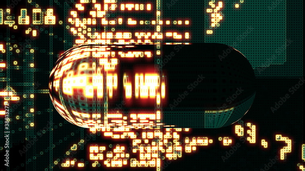 Aufkleber data code computer technology