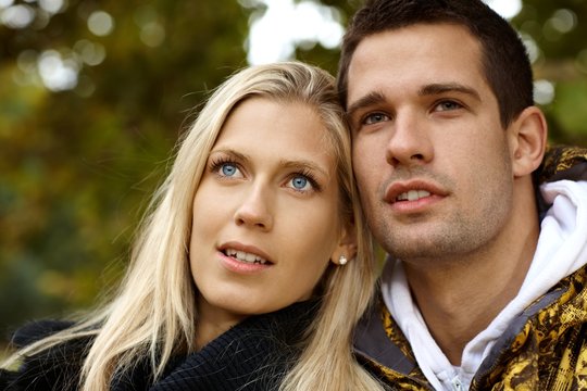 Portrait of attractive young couple