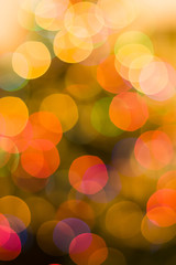 Colorful blurred lights