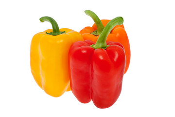 Verschiedenfarbige Paprikas