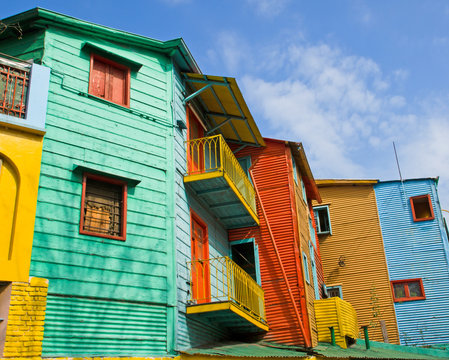 Colourful buildings in La Boca
