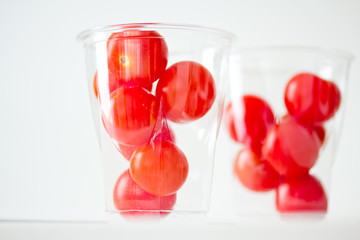 healthy food: fresh red tomatoes