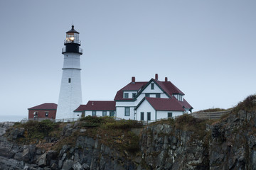 Fototapeta na wymiar Portland Head Light, Cape Elizabeth, Maine, USA