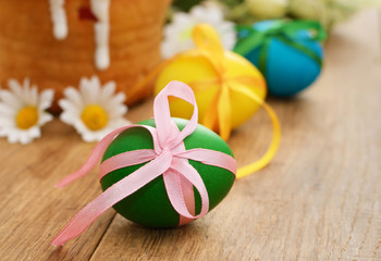 Fototapeta na wymiar Easter cake and eggs