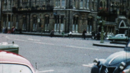 Europe City and Traffic (Old Film - Archival 1960s)