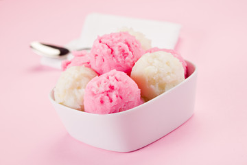 Strawberry Vanilla Ice Cream