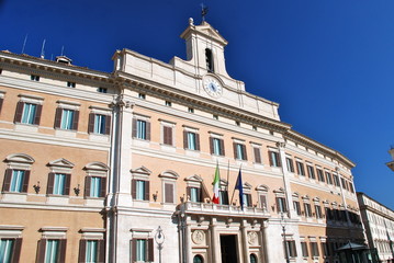 Fototapeta na wymiar Palazzo Montecitorio, Rzym