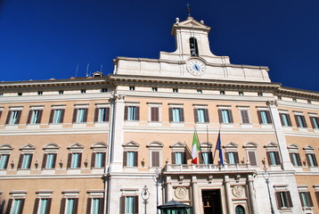 Fototapeta na wymiar Palazzo Montecitorio, Rzym