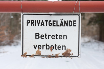 Betreten verboten