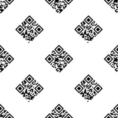 QR Code seamless pattern