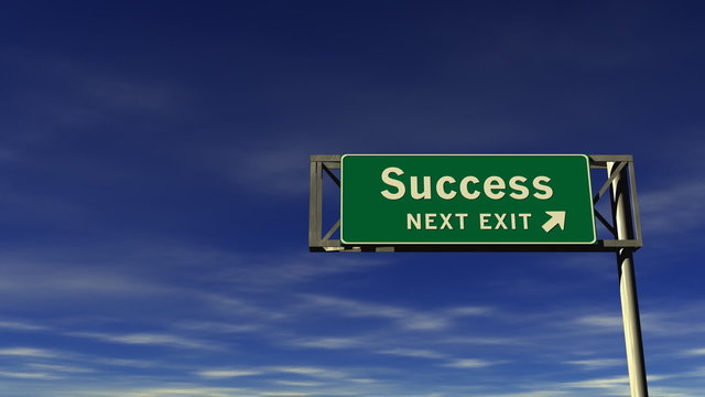 Success Freeway Exit Sign