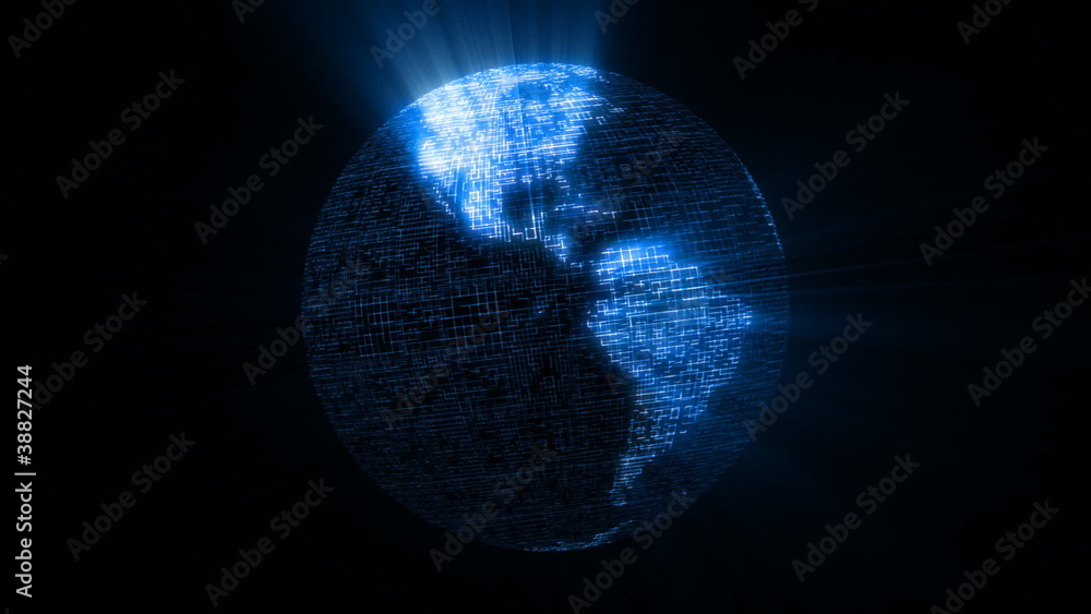 Poster global digital data network