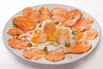 carpacho de salmón