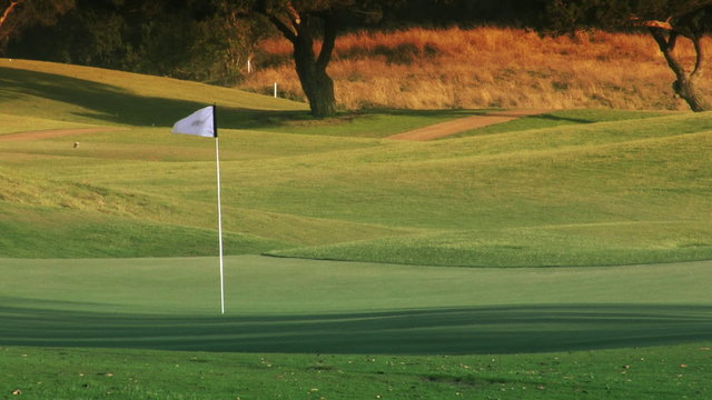 Golf Course Hole, Green & Flag