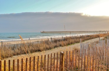 Long walk to the pier