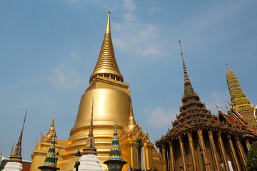 The famous Grand Palace in Bangkok Thailand